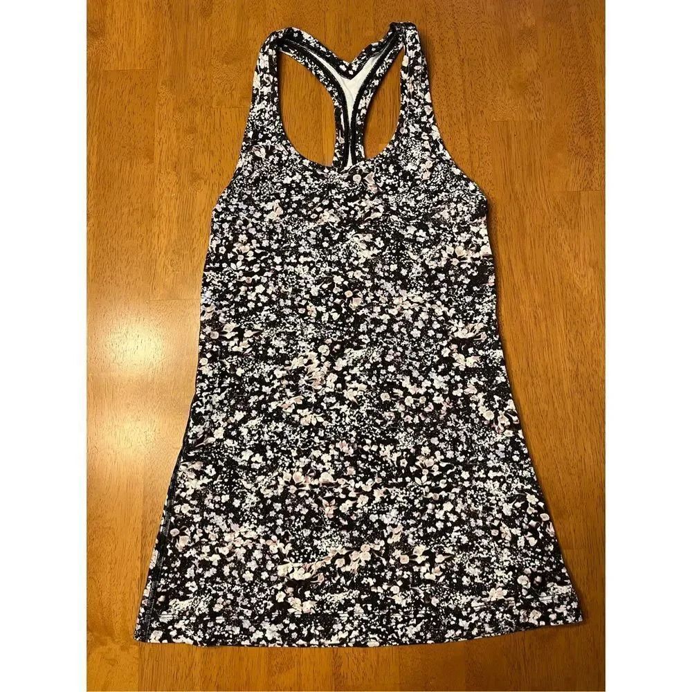 Lululemon Cool Racerback II Floral Spritz Multi Tank Top Size 2? - Picture 2 of 7
